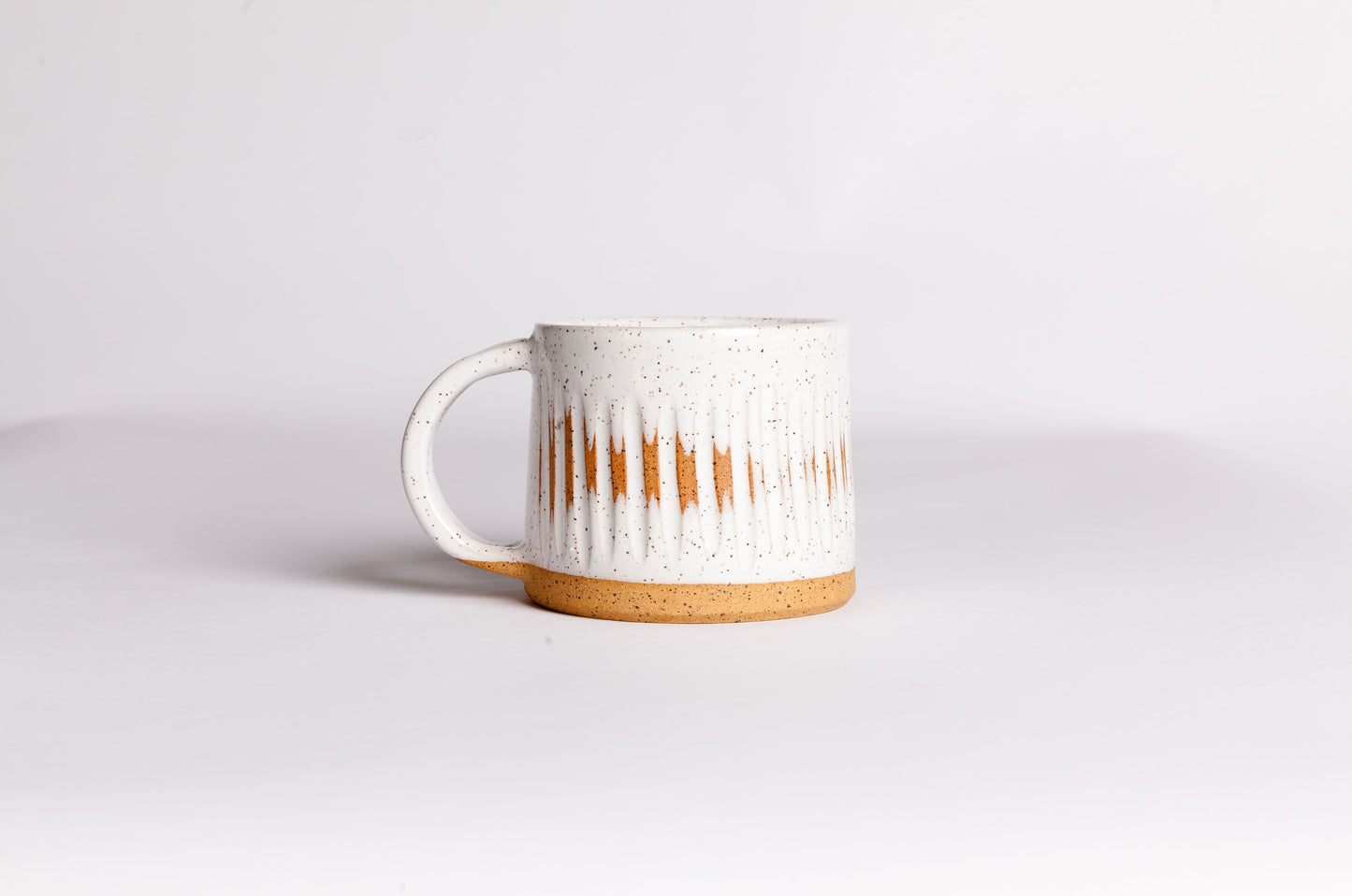 Fluted Clay Mug