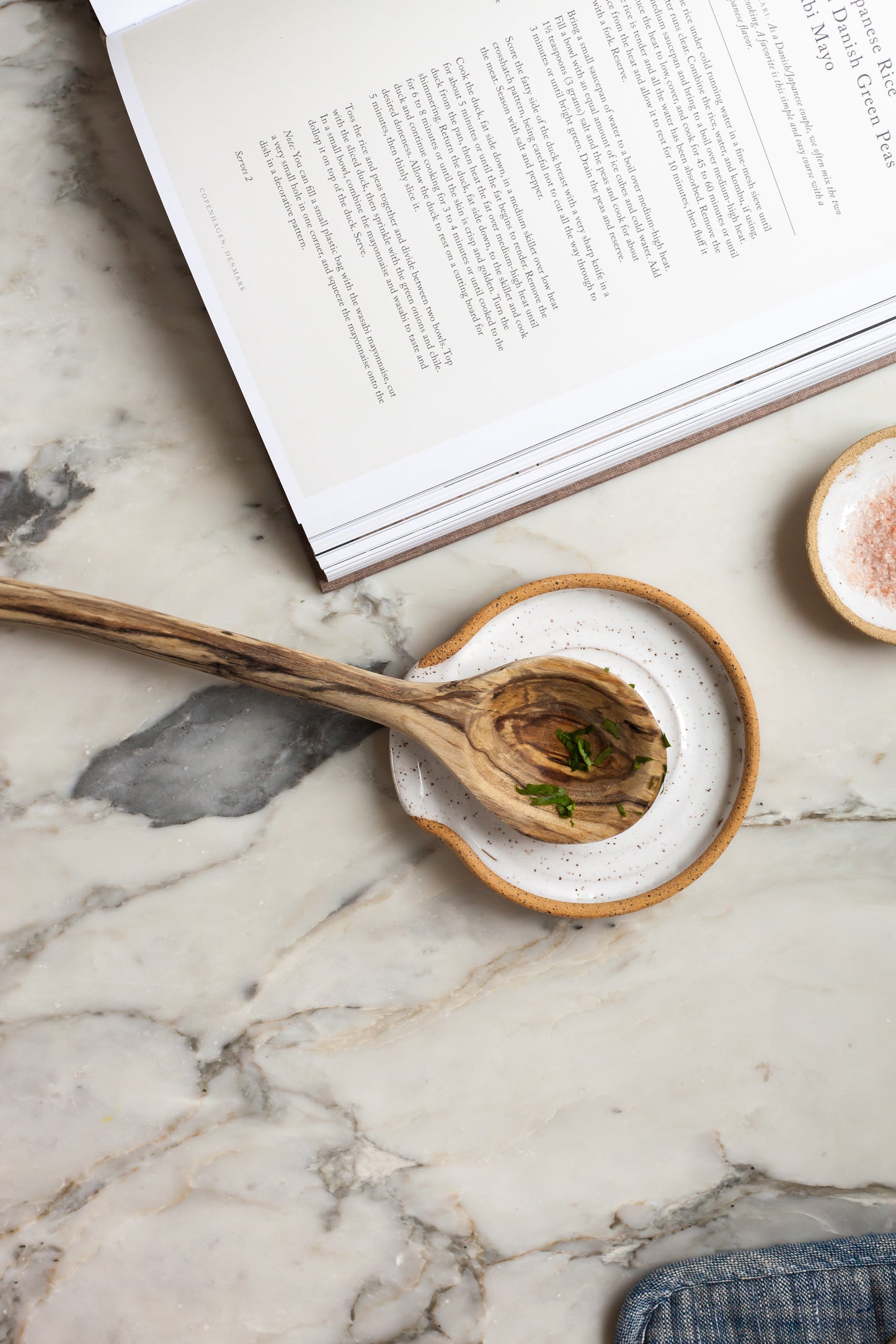 Speckled Ceramic Spoon Rest