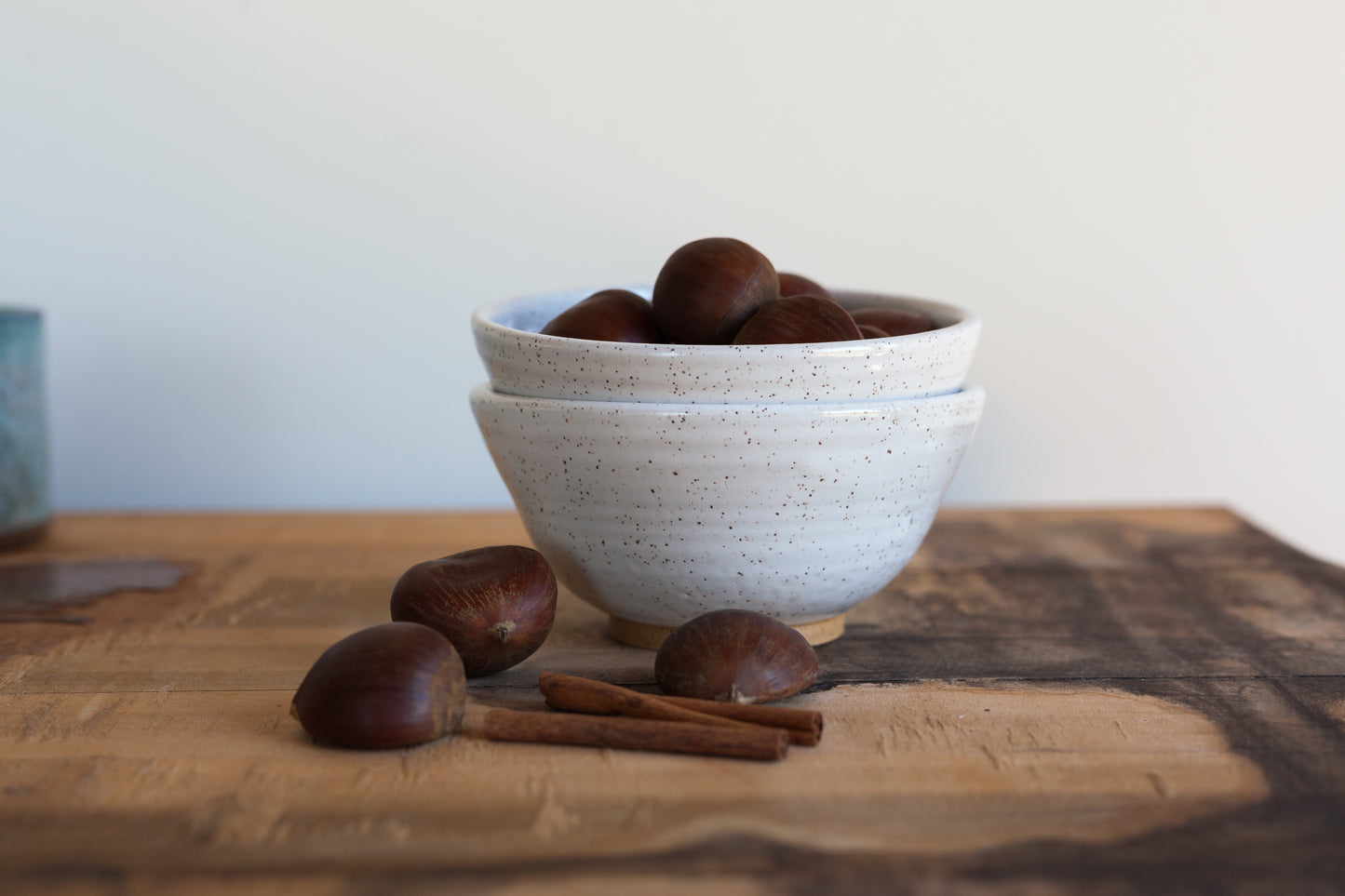 Speckled White Bowl