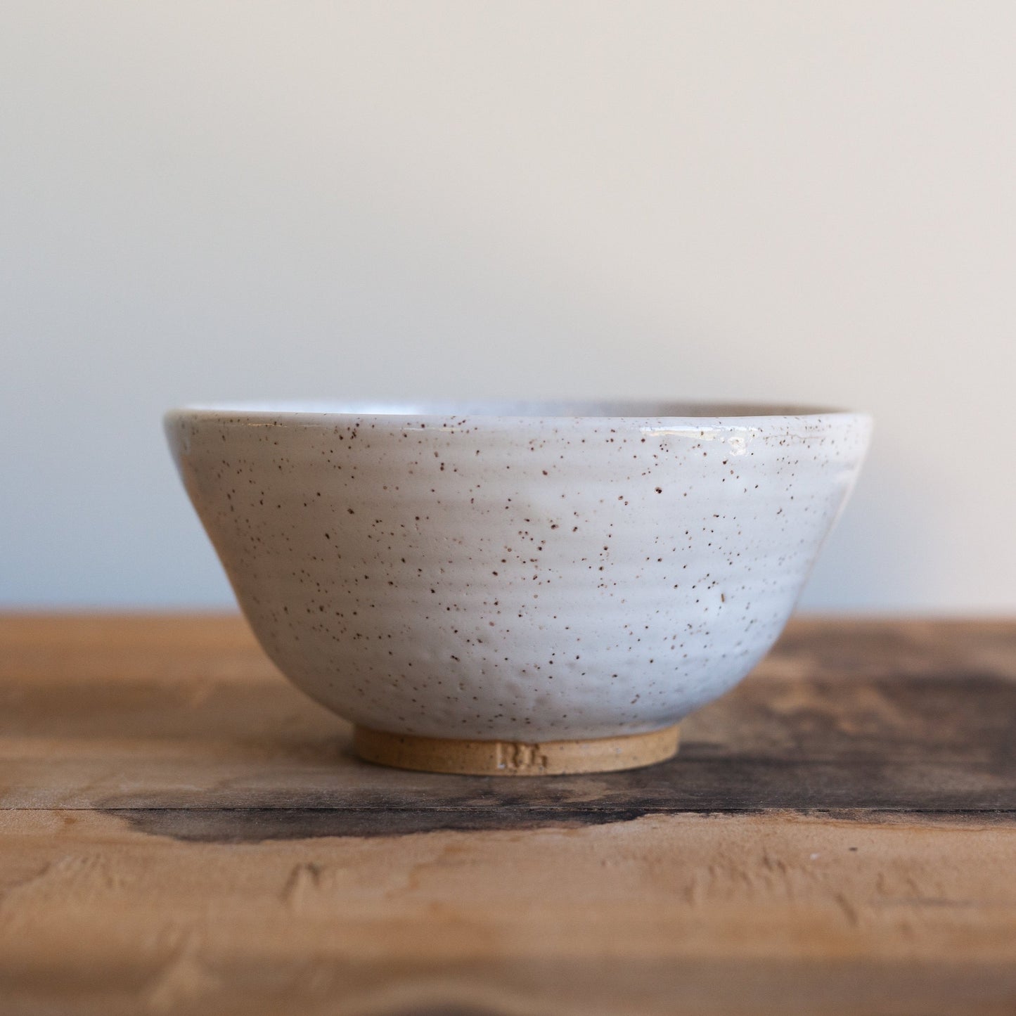 Speckled White Bowl