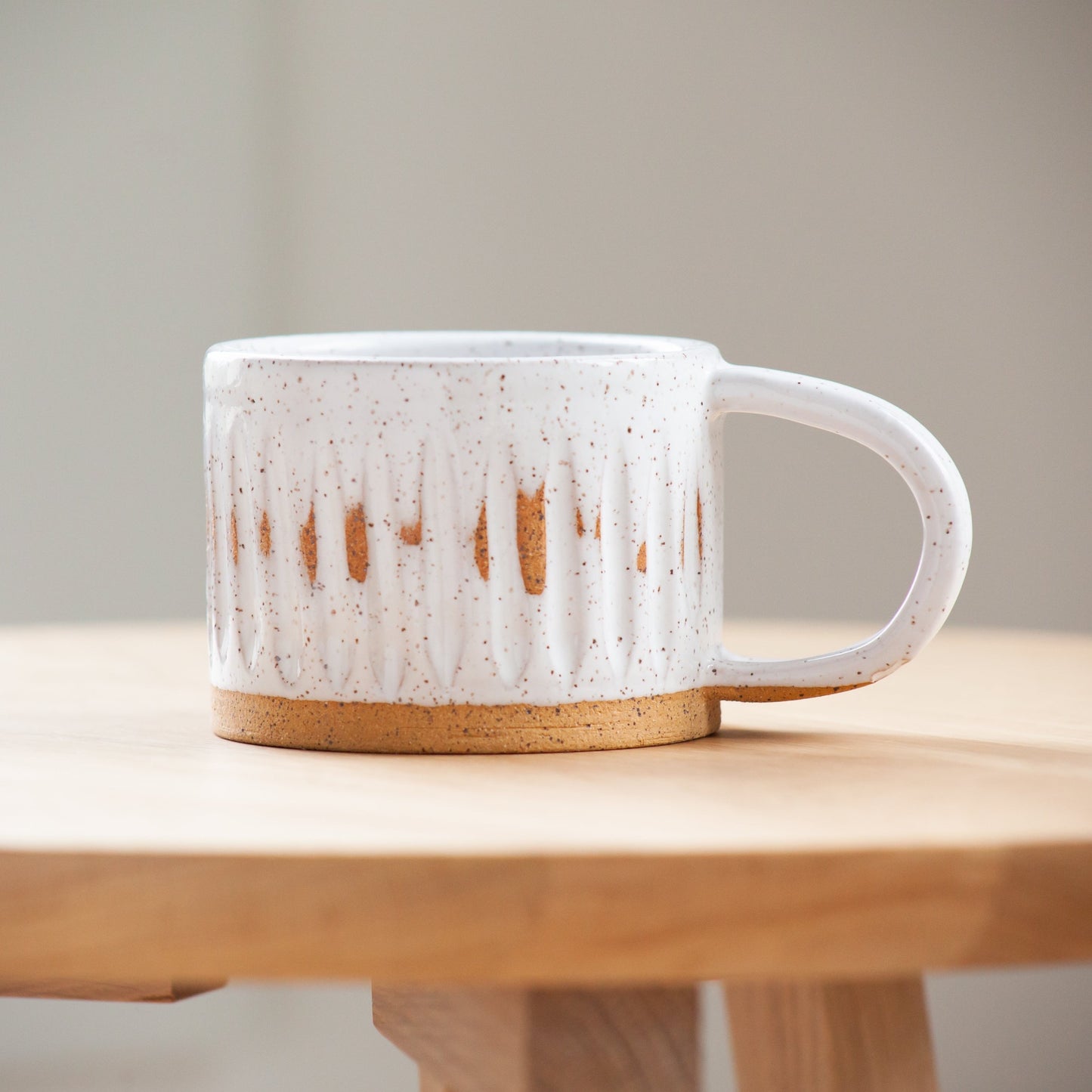 Fluted Clay Mug